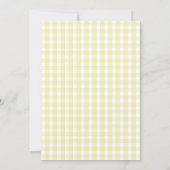 Invitation Linge de citron Baby Shower (Dos)