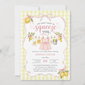 Invitation Linge de citron Baby Shower (Devant)