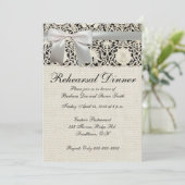 Invitation Linge de dentelle mariage blanc classique jolie (Debout devant)