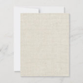 Invitation Linge de dentelle mariage blanc classique jolie (Dos)