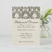 Invitation Linge de dentelle mariage blanc classique jolie (Debout devant)