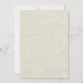 Invitation Linge de dentelle mariage blanc classique jolie (Dos)