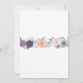 Invitation Linge de lingerie douche aquarelle pêche violet cr (Dos)