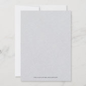 Invitation Linge de maison gris Simple Script blanc Dîner de  (Dos)