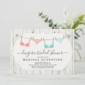 Invitation Linge de maison pour enterrement de vie de jeune f (Debout devant)