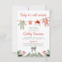 Linge de Noël à l'aquarelle pour Baby Shower