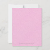 Invitation Linge rose clair Fête des mariées de script noir s (Dos)