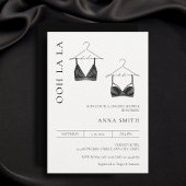 Invitation Lingerie Baby Shower Minimaliste Moderne