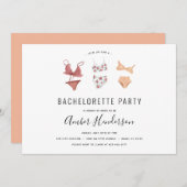 Invitation Lingerie Bachelorette (Devant / Derrière)