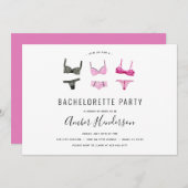 Invitation Lingerie Bachelorette (Devant / Derrière)