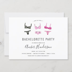 Invitation Lingerie Bachelorette