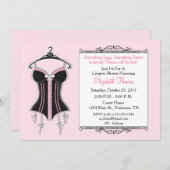 Invitation Lingerie Bridal Shower (Devant / Derrière)