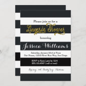 Invitation Lingerie Bridal Shower (Devant / Derrière)