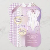 Invitation Lingerie Bridal Shower (Devant / Derrière)