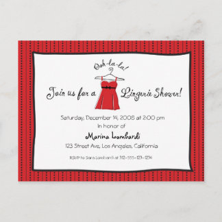 Invitation Lingerie Douche
