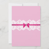 Invitation Lingerie Douche de mariée Gold Pink Corset (Dos)