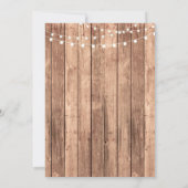 Invitation Lingerie Douche fête nuptiale Automne Corset Invit (Dos)