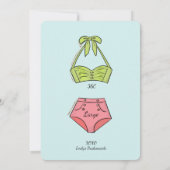 Invitation Lingerie douche mariée blonde (Dos)