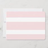 Invitation Lingerie Douche nuptiale rose et or (Dos)