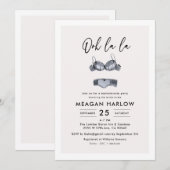 Invitation Lingerie Douche Ooh La Bachelorette Party (Devant / Derrière)