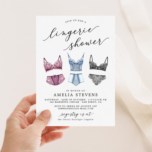 Invitation Lingerie Lingerie Douche