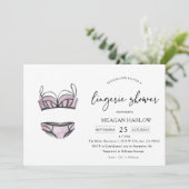 Invitation Lingerie moderne Douche Sous-vêtements Fête Invita (Debout devant)