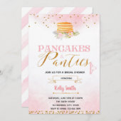 Invitation lingerie pancakes et culottes (Devant / Derrière)