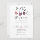 Invitation Lingerie Party Bubbly Bustiers Fête des mariées ch (Devant)