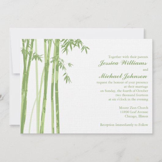 Invitation L'inspiration asiatique (Devant)