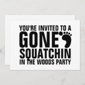 INVITATION L'INVITATION À LA FÊTE SQUATCHIN (Devant / Derrière)