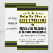 Invitation L'invitation à la maison bienvenue du héros (Devant / Derrière)