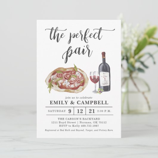 Invitation L'invitation à la paire parfaite (Debout devant)