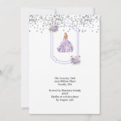 Invitation L'invitation à la Quinceanera (Dos)