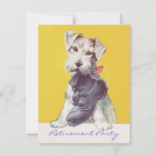 Invitation L'INVITATION À LA RETRAITE Le travail commence mai (Devant)