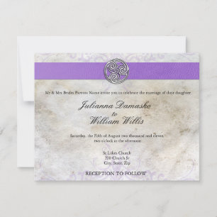 Invitation L'invitation à un mariage de Triskelion gaélique i