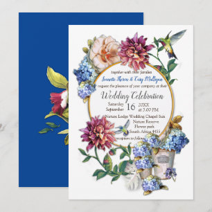 Invitation L'invitation aquarelle florale de l'ère victorienn