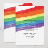 Invitation L'invitation Arc-en-ciel de l'Amour qui triomphe (Devant / Derrière)