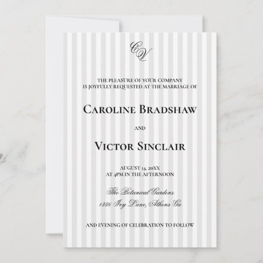 Invitation L'invitation au mariage de Windsor (Devant)