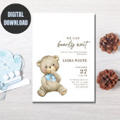 Invitation L'Invitation Baby shower De L'Ours En Teddy Peut A