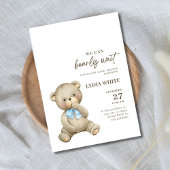Invitation L'Invitation Baby shower De L'Ours En Teddy Peut A