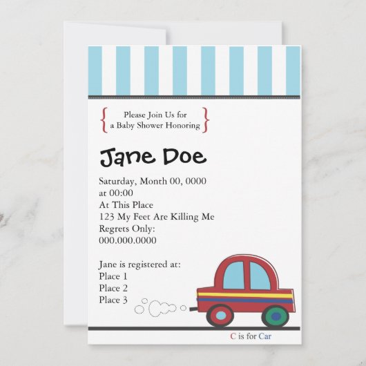 Invitation L'invitation Car.ai, svp nous joignent pour un (Devant)