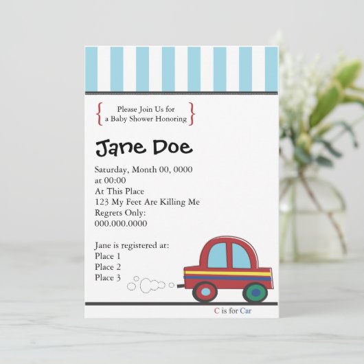 Invitation L'invitation Car.ai, svp nous joignent pour un (Debout devant)