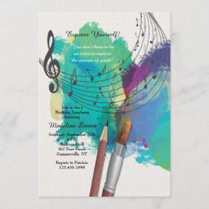 Invitation L'invitation Couleur de la Musique