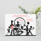 Invitation L'invitation d'anniversaire de barbecue (Debout devant)