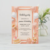 Invitation l'invitation d'anniversaire la plus élégante (Debout devant)