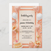 Invitation l'invitation d'anniversaire la plus élégante (Devant / Derrière)