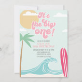Invitation L'invitation d'anniversaire The Big One Pink Beach (Devant)