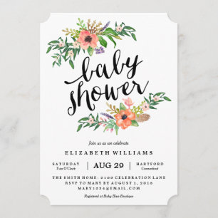 Invitation L'invitation de baby shower de douche la plus