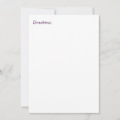 Invitation L'invitation de baby shower de ligne (Dos)