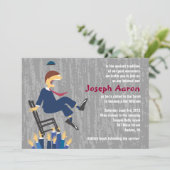 Invitation L'invitation de bat mitzvah de barre de danse de (Debout devant)